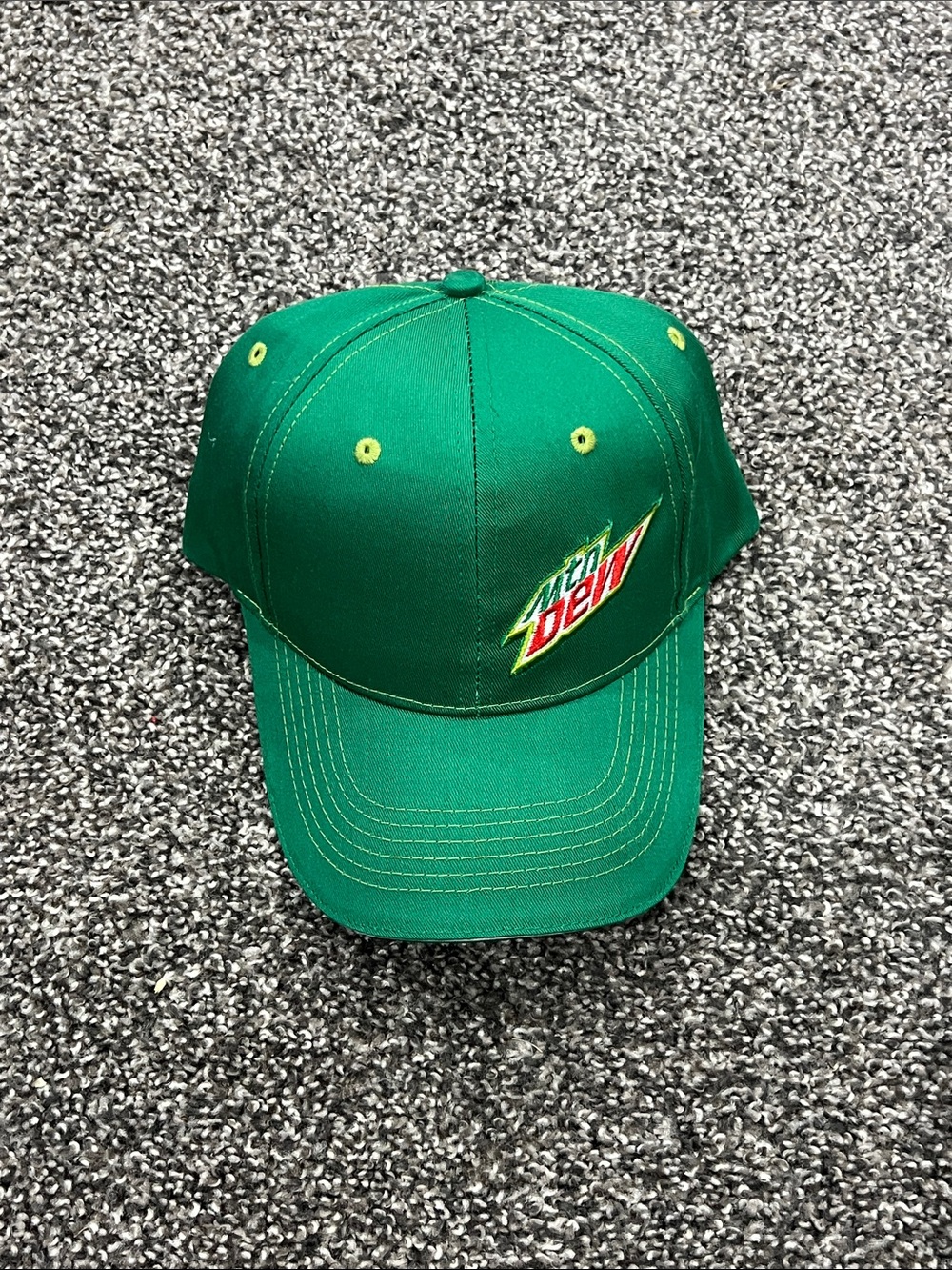 Vintage New Never Worn Mountain Dew Green Baseball Cap